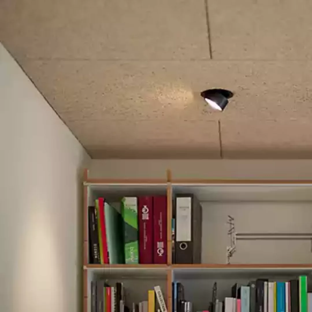 Mawa Wittenberg 4.0 Deckeneinbauleuchte rund LED, schwarz matt - inkl. Betr günstig online kaufen