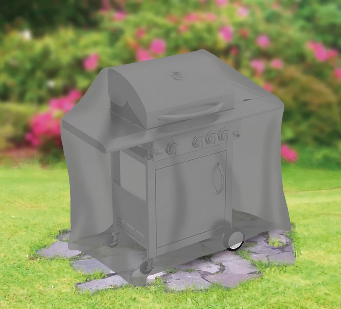 tepro Universal Abdeckhaube für Gasgrill mittel ca. 130 cm x 100 cm Anthraz günstig online kaufen