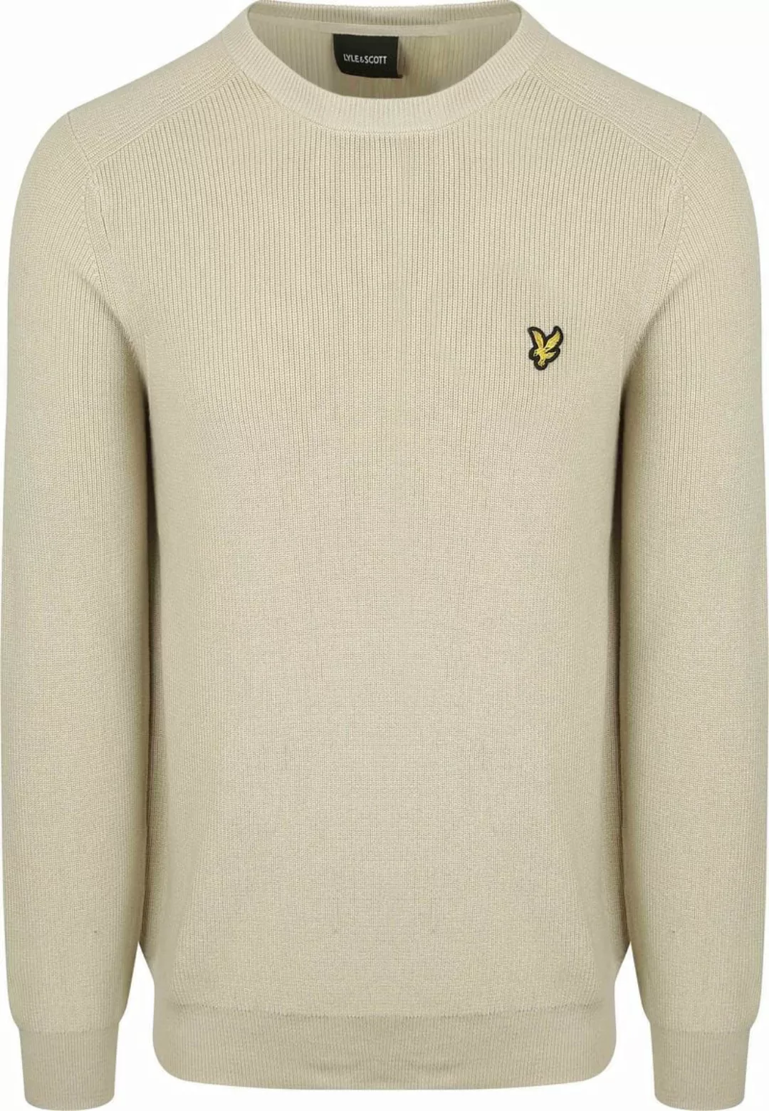 Lyle & Scott Rib Pullover Greige - Größe XXL günstig online kaufen