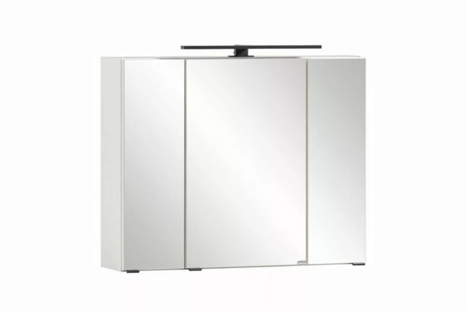 freiraum Spiegelschrank Lyon in weiß - 80x64x20cm (BxHxT) günstig online kaufen