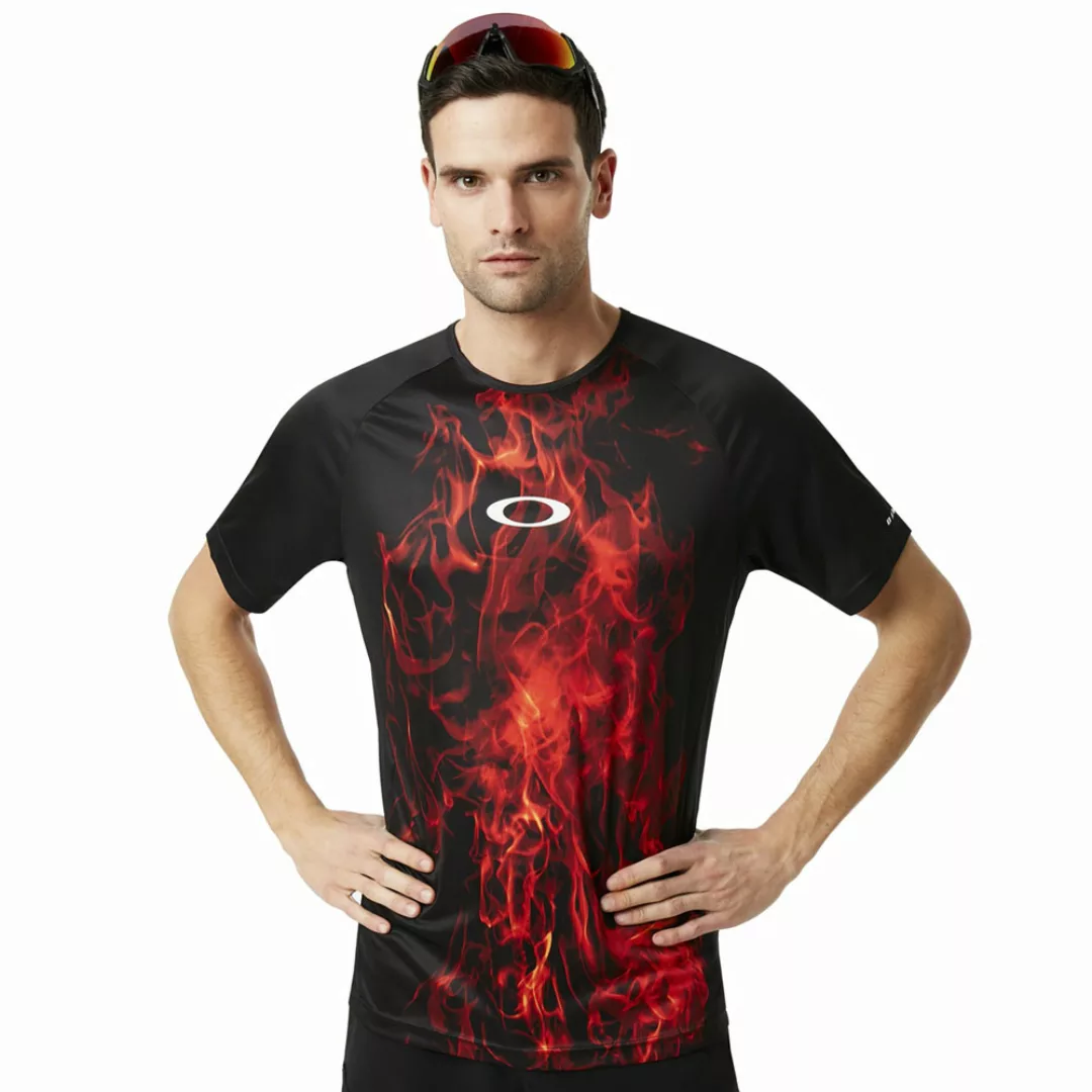 Oakley MTB Short Sleeve Tech Tee Flames günstig online kaufen