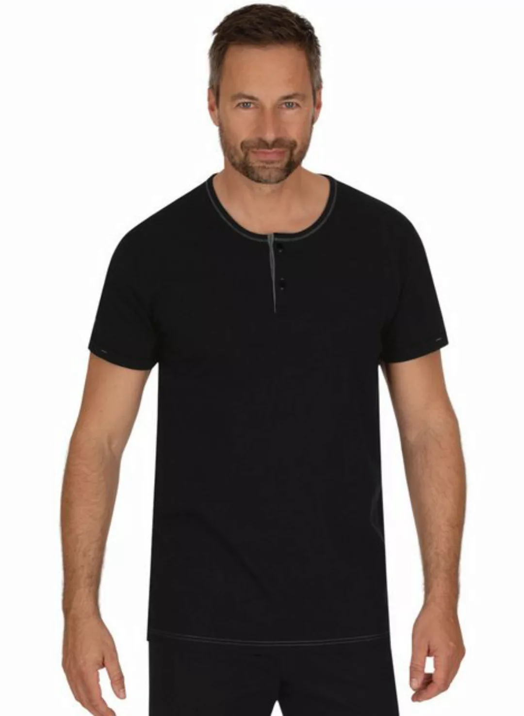 Trigema T-Shirt TRIGEMA T-Shirt Knopfleiste aus Biobaumwolle (1-tlg) günstig online kaufen