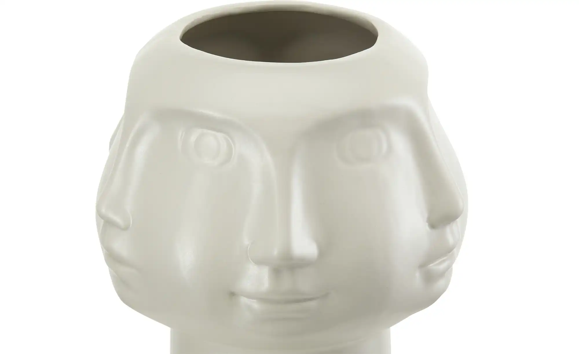 Vase   Face ¦ grau ¦ Porzellan ¦ Maße (cm): H: 21  Ø: 18 Accessoires > Vase günstig online kaufen