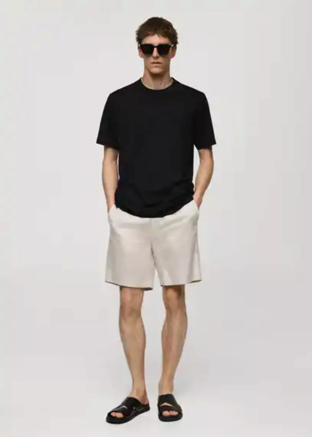 Slim-Fit-T-Shirt aus 100 % Baumwolle günstig online kaufen