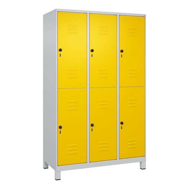 C+P Garderobenschrank Doppel-Garderobenschrank Classic Plus, Abteilbreite 4 günstig online kaufen