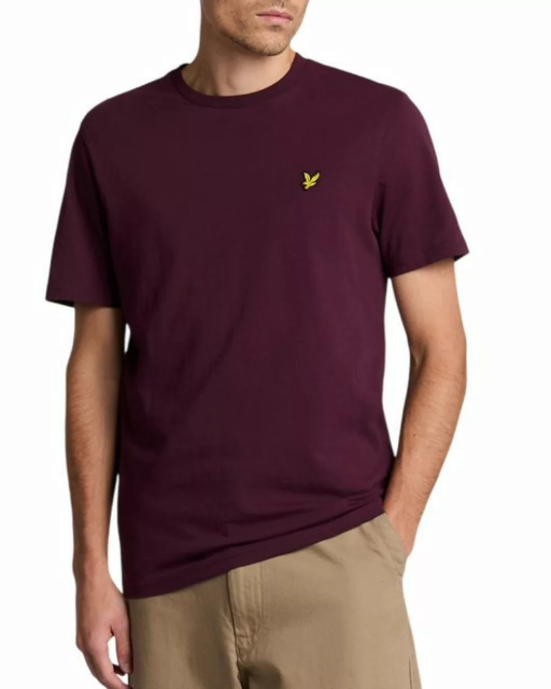 Lyle & Scott T-Shirt Aus 100% Baumwolle Gerader Schnitt günstig online kaufen