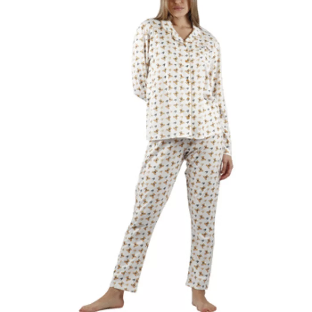 Admas  Pyjamas/ Nachthemden Pyjama Hausanzug Hose und Hemd Teddy günstig online kaufen