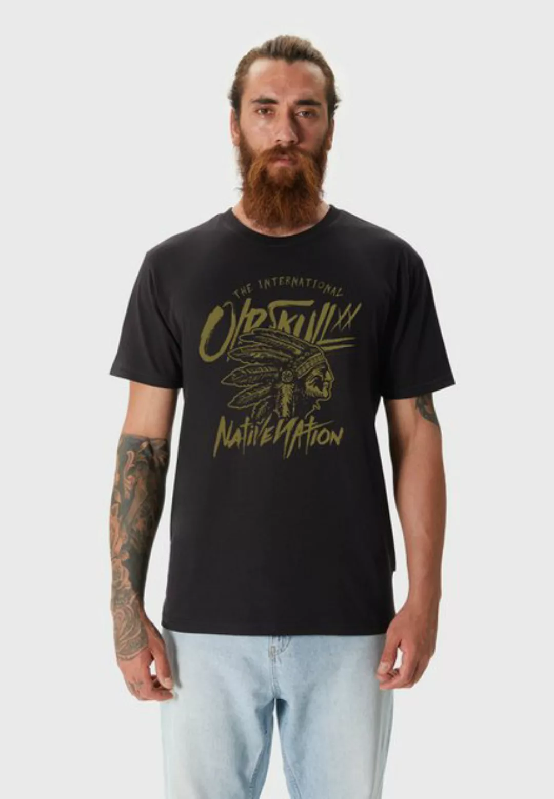 Oldskull T-Shirt Retro Chief Vintage Logo Graphic günstig online kaufen