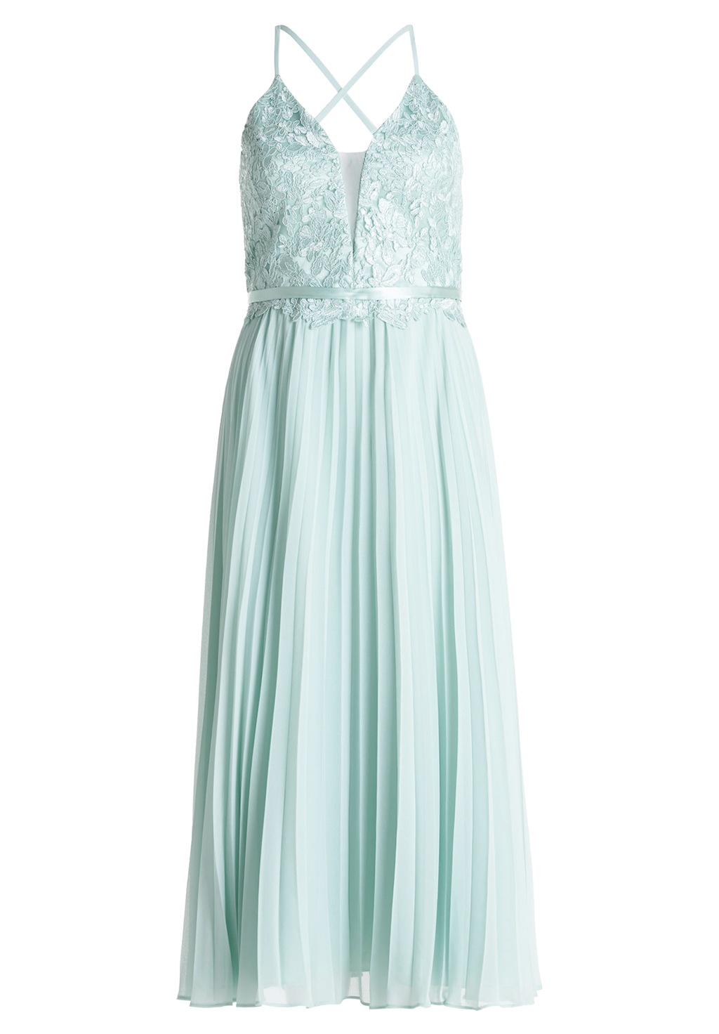 Vera Mont Abendkleid "Vera Mont Damen Abendkleid mit Stickerei", Plissee günstig online kaufen