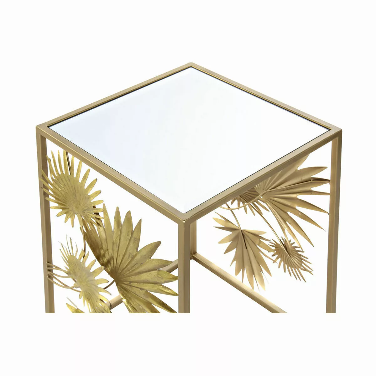 Beistelltisch Dkd Home Decor Metall Spiegel Bettlaken (2 Pcs) (40.5 X 40.5 günstig online kaufen