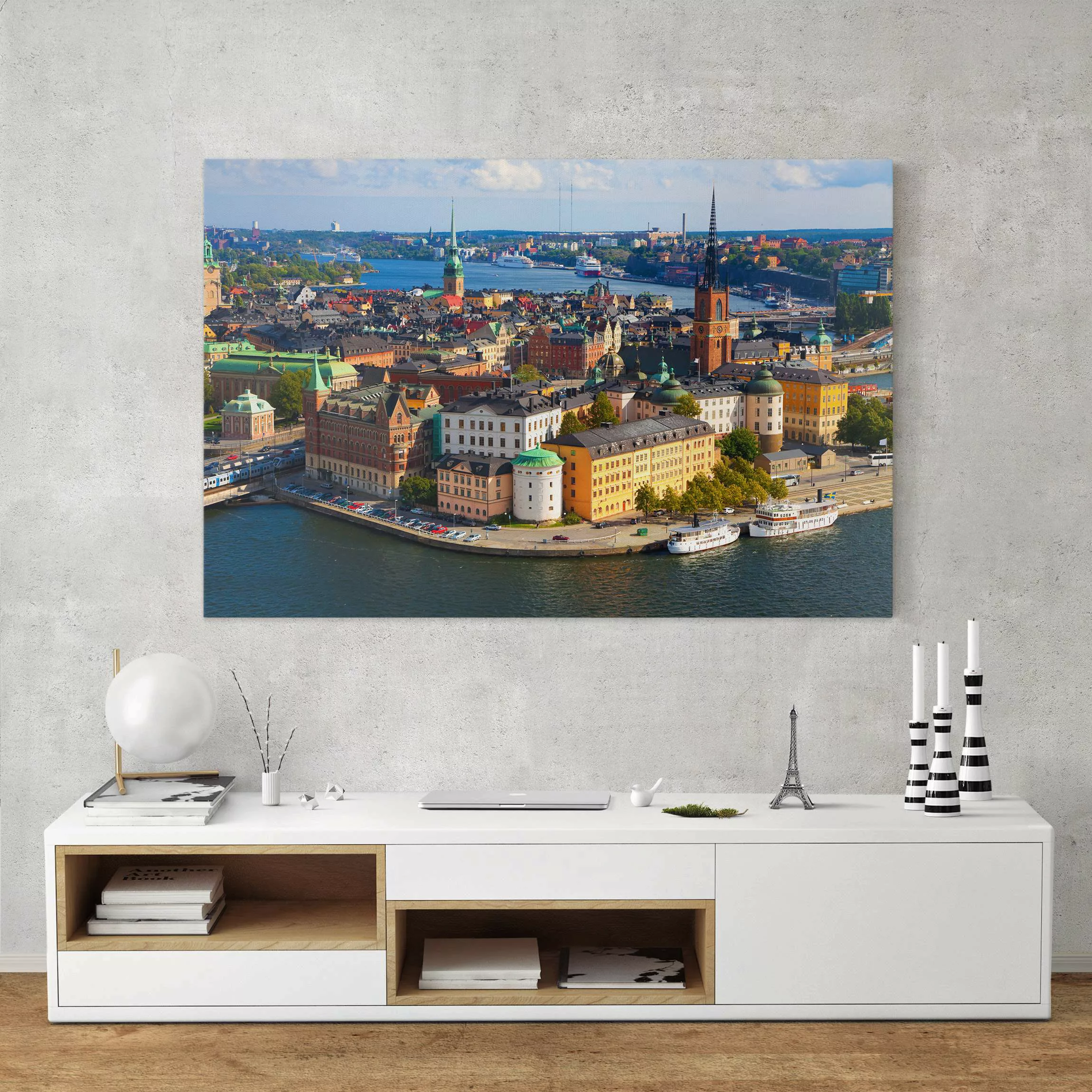 Leinwandbild Architektur & Skyline - Querformat Stockholm in Schweden günstig online kaufen