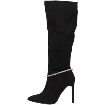 Francescomilano  Stiefeletten A10-07TS Stiefel Frau Schwarzes Wildleder günstig online kaufen