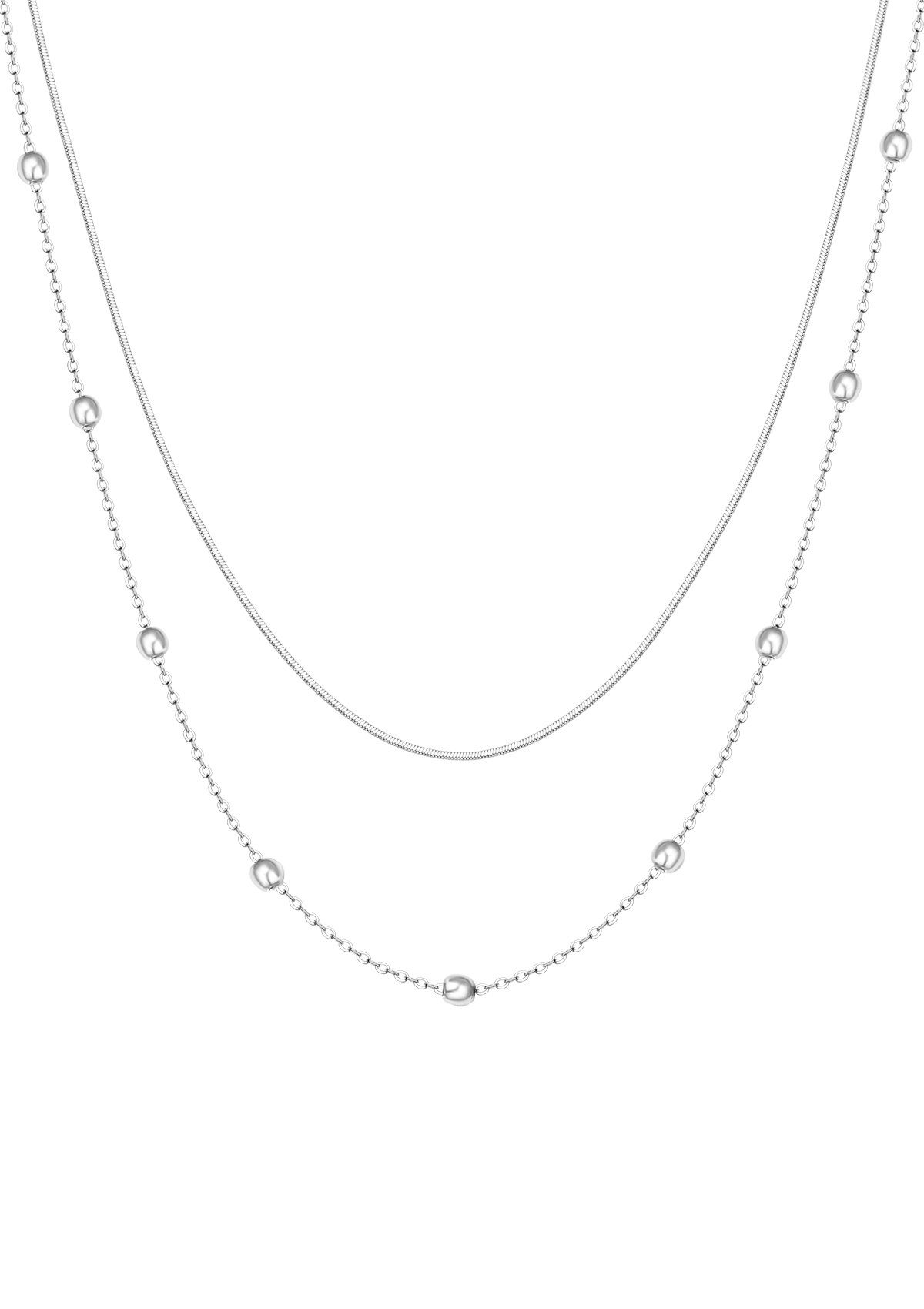 Hey Happiness Edelstahlkette Layer Kugel, 18K günstig online kaufen