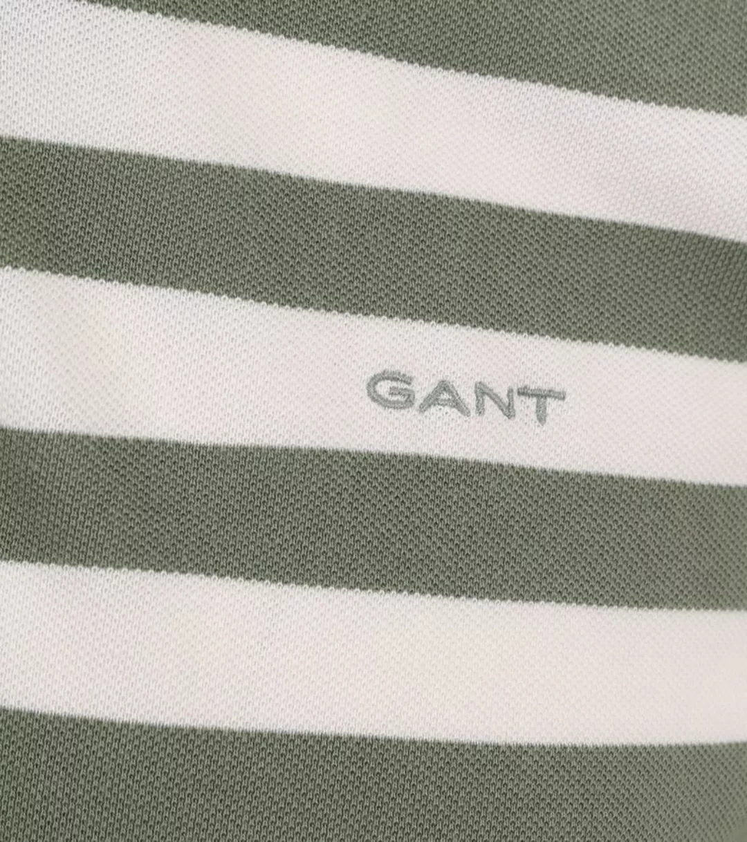 Gant Polo Streifen Grün - Größe L günstig online kaufen