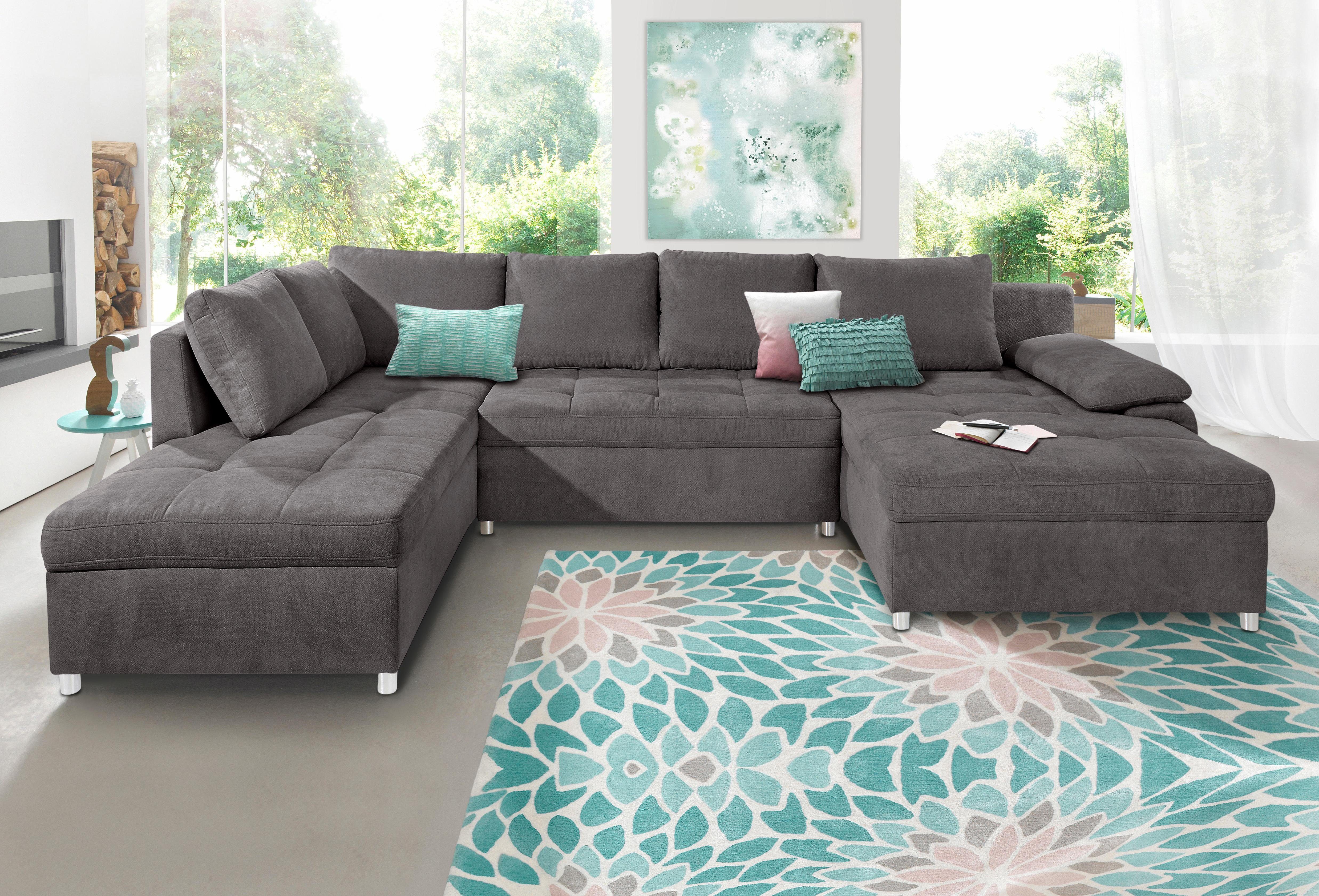 sit&more Wohnlandschaft "Labene U-Form", wahlweise mit Bettfunktion und Bet günstig online kaufen