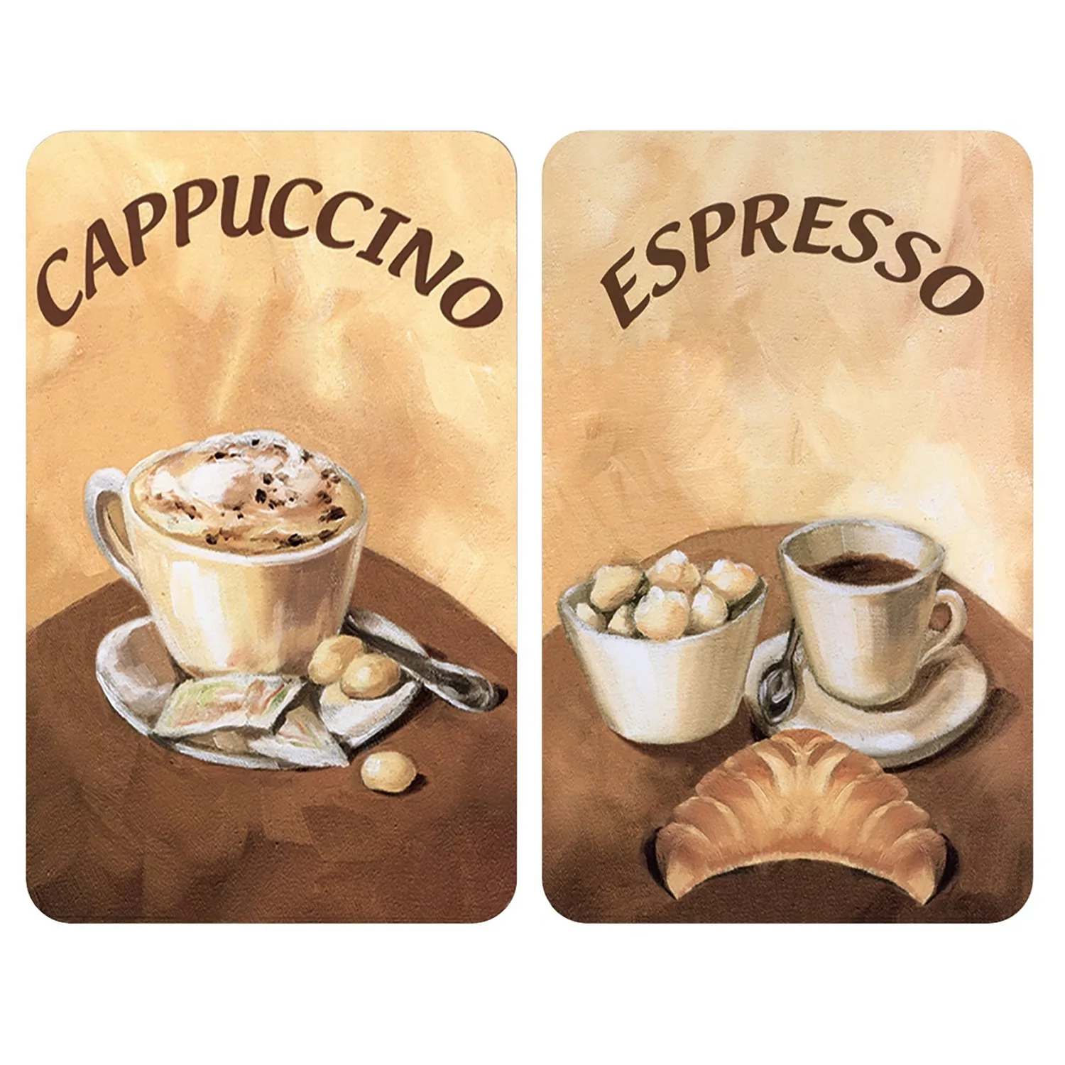 WENKO Herdabdeckplatte Universal Kaffee 2er Set, alle Herdarten grau  Erwac günstig online kaufen