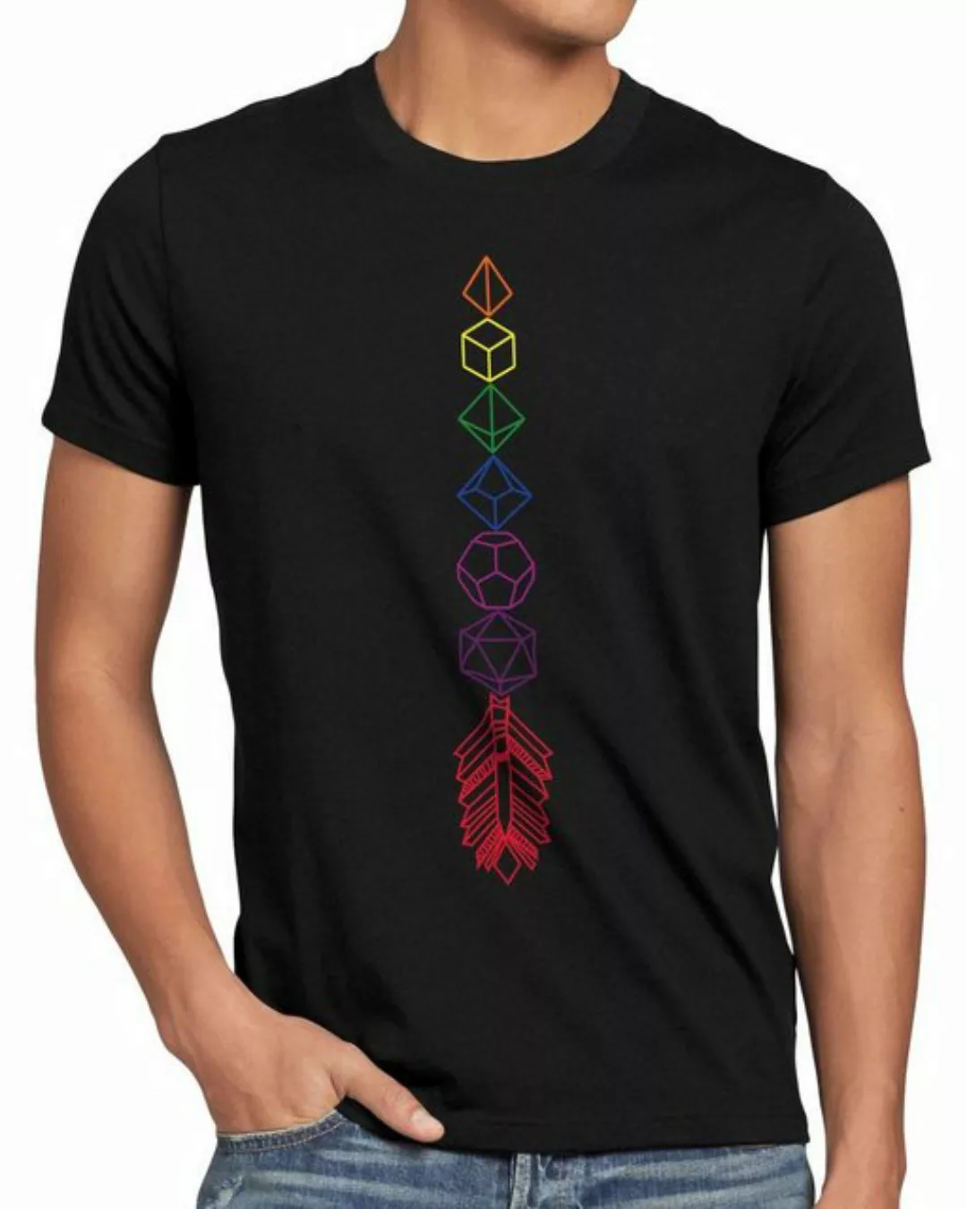 style3 Print-Shirt Herren T-Shirt DnD Arrow dungeon tabletop dragons d20 günstig online kaufen