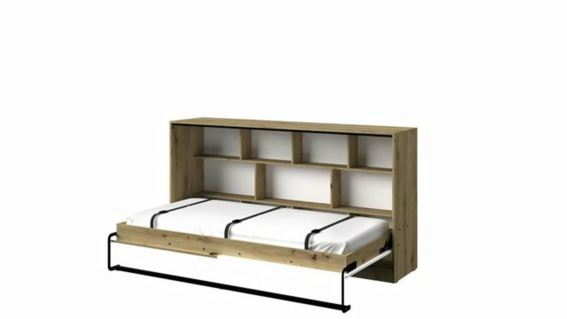 Stylefy Jugendbett Narin II (Schrankbett, Bett), 90x200 cm, klappbar, mit R günstig online kaufen