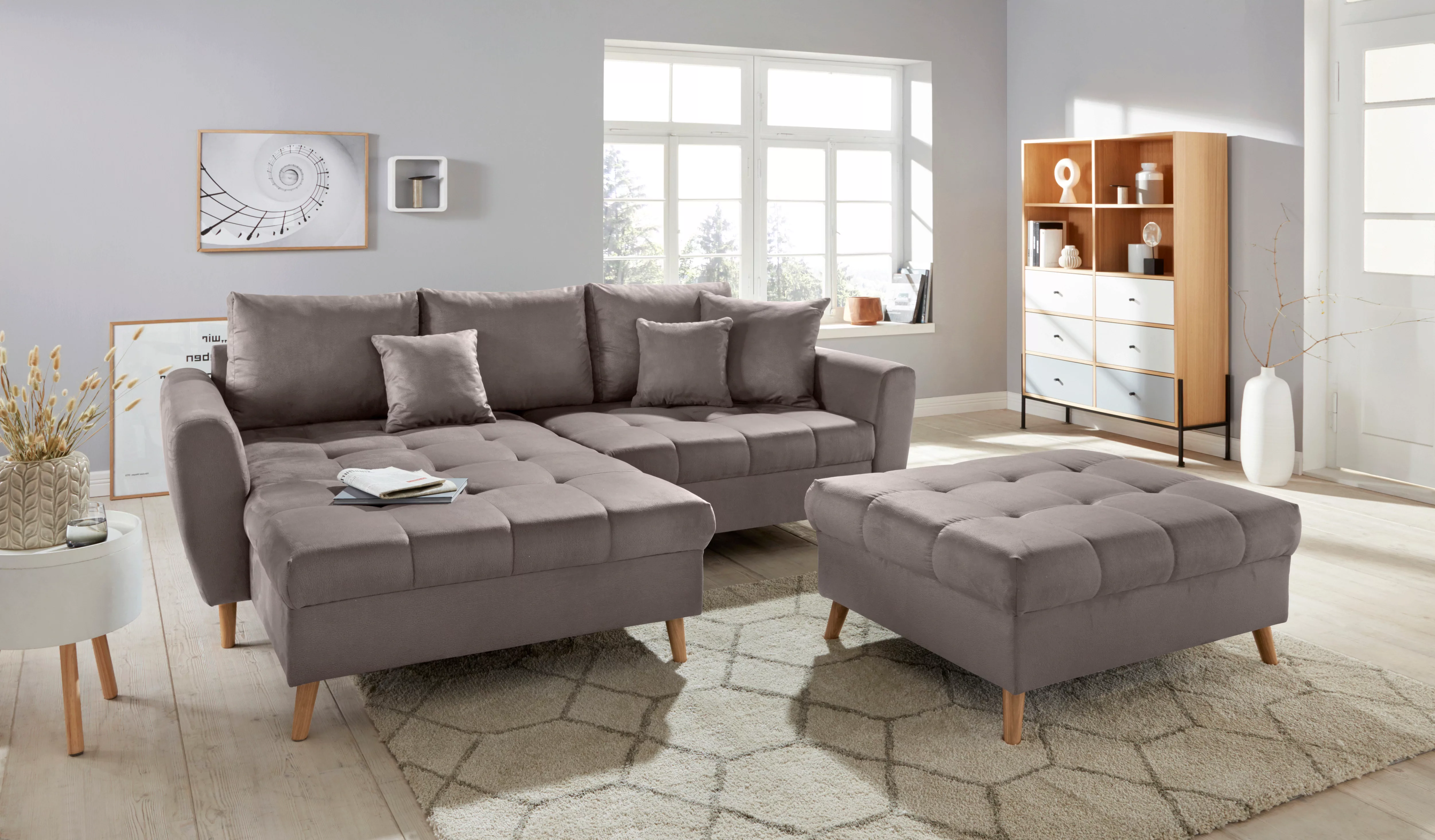 Home affaire Ecksofa "Blackburn II, L-Form", Mit Kaltschaumpolsterung bis 1 günstig online kaufen