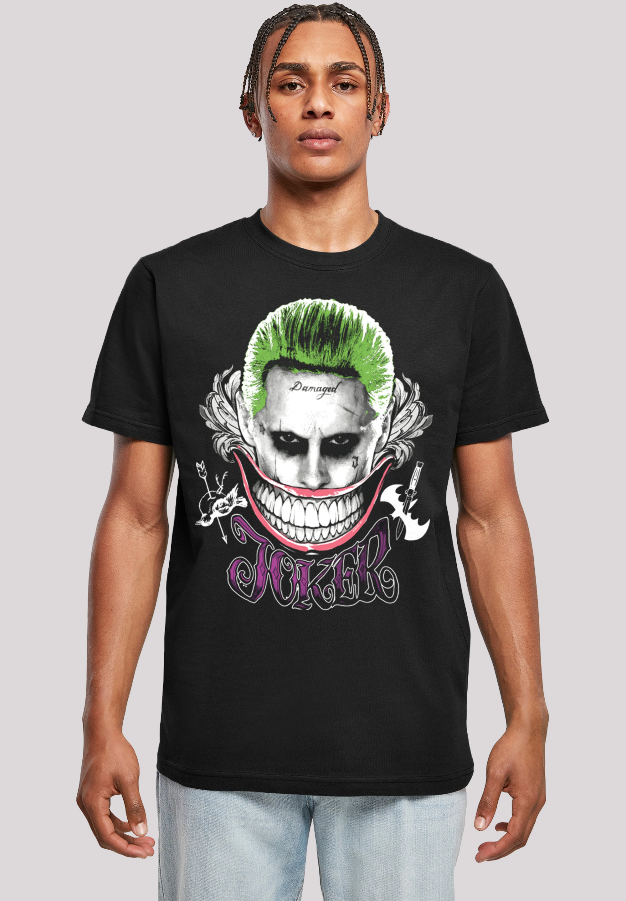 F4NT4STIC T-Shirt "Suicide Squad Joker Coloured Smile", Print günstig online kaufen