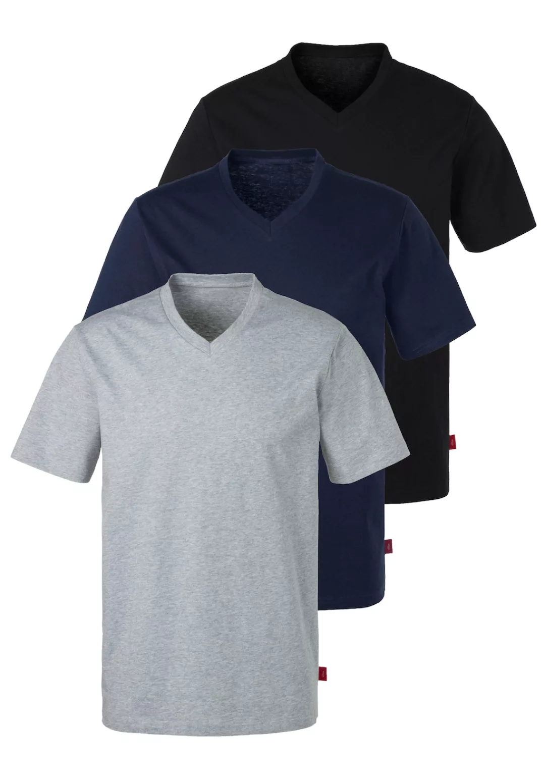 s.Oliver T-Shirt (3er-Pack) in uni günstig online kaufen