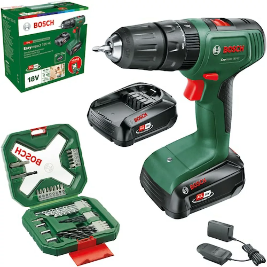 Bosch Home & Garden Akku-Schlagschrauber »EasyImpact 18V-40«, inkl. 2 Akkus günstig online kaufen