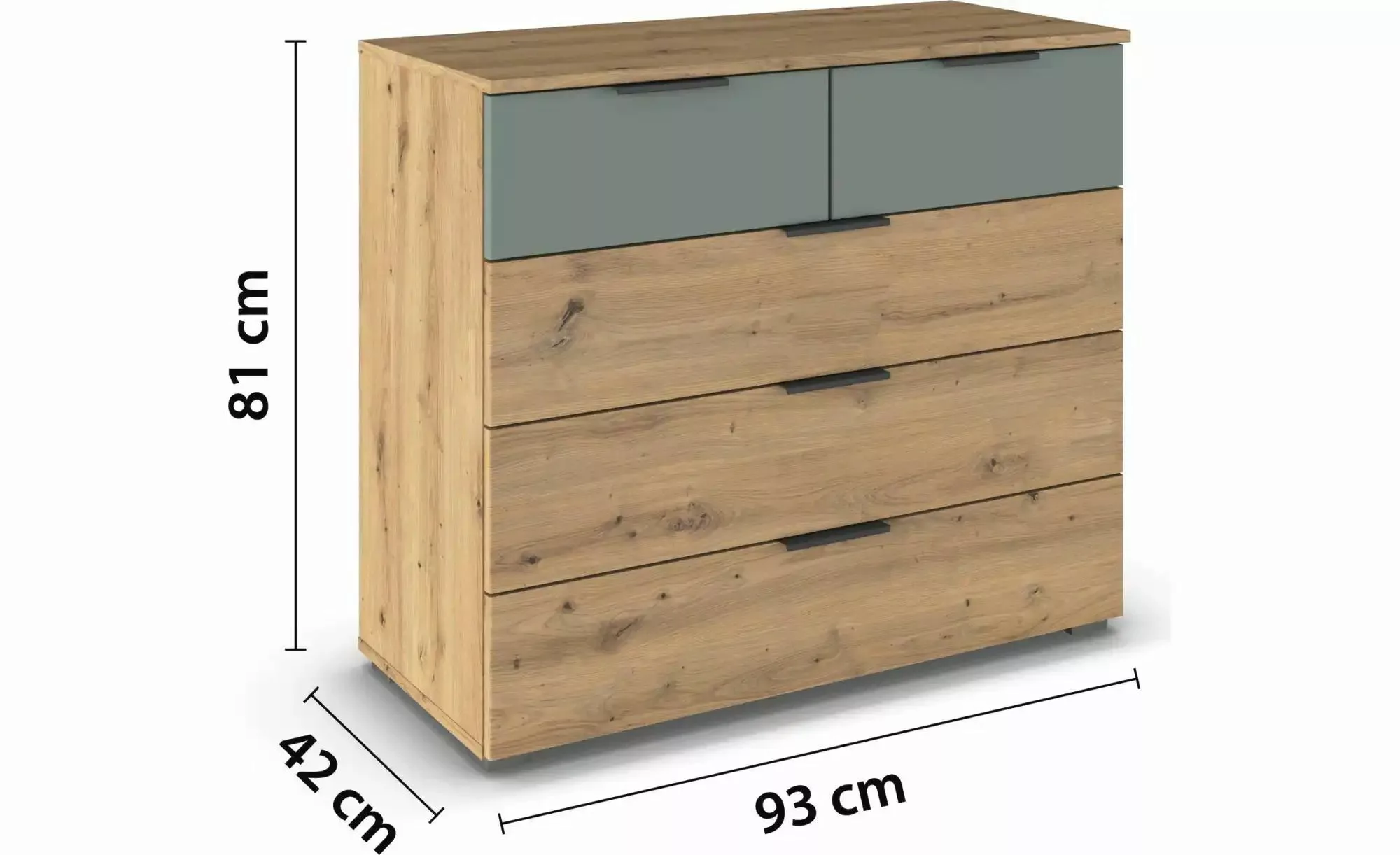 Kommode   ¦ holzfarben ¦ Maße (cm): B: 93 H: 81 Kommoden & Sideboards > Kom günstig online kaufen