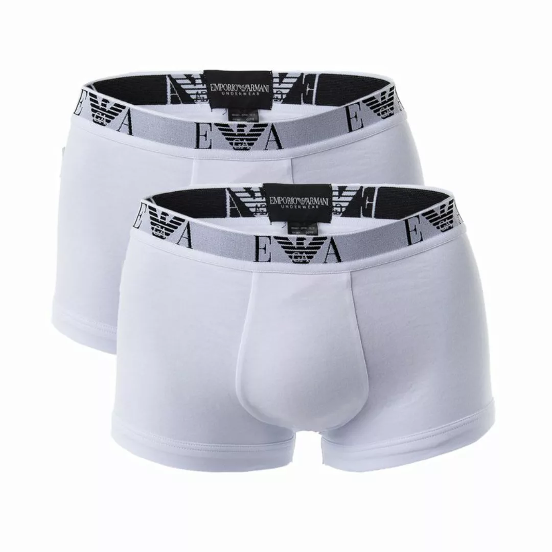 EMPORIO ARMANI Herren Shorts - Unterwäsche, Stretch Cotton Trunks, 2er Pack günstig online kaufen