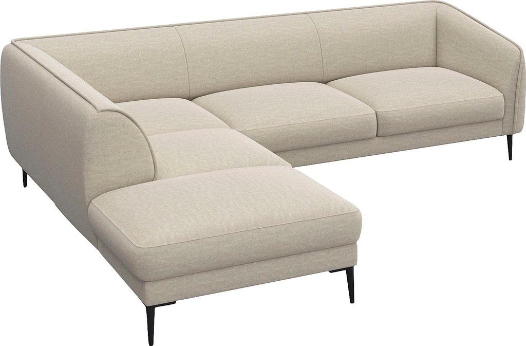 FLEXLUX Ecksofa "Belle Designsofa, L-Form, B/T 268/209 cm", Skandinavisches günstig online kaufen