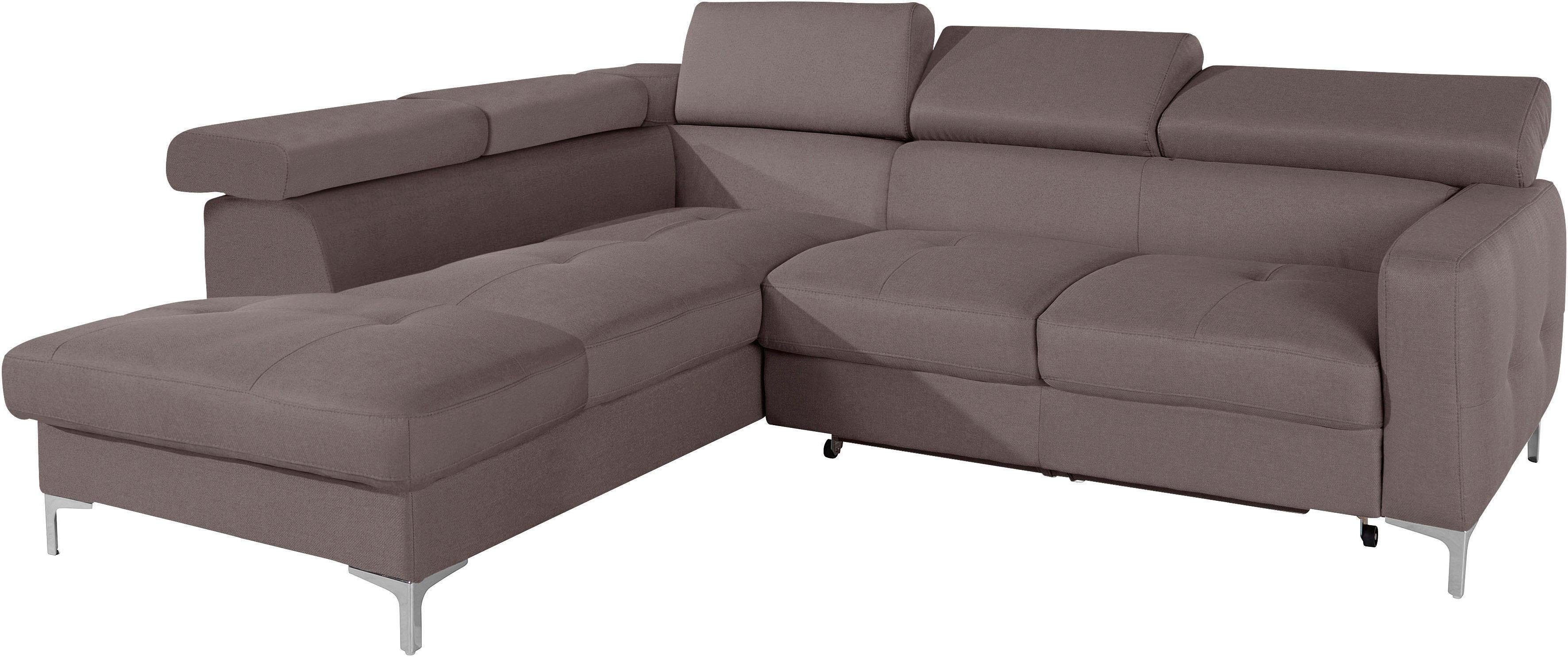 COTTA Ecksofa Sammy L-Form, mit Kopfteilverstellung, günstig online kaufen