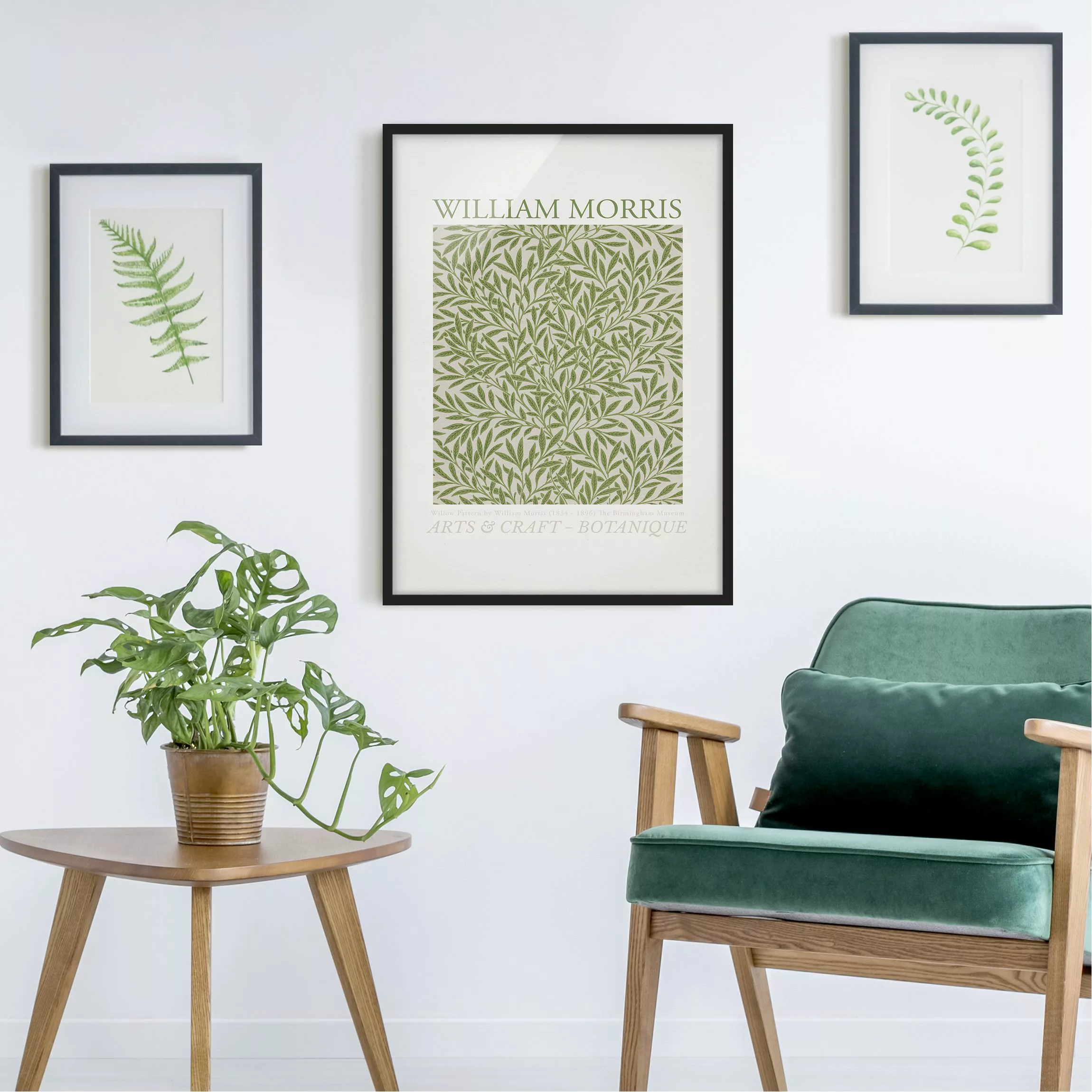 Bild mit Rahmen William Morris - Willow Pattern günstig online kaufen