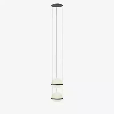 Vibia Palma Pendelleuchte LED 2-flammig, graphit - 40 cm - Casambi günstig online kaufen