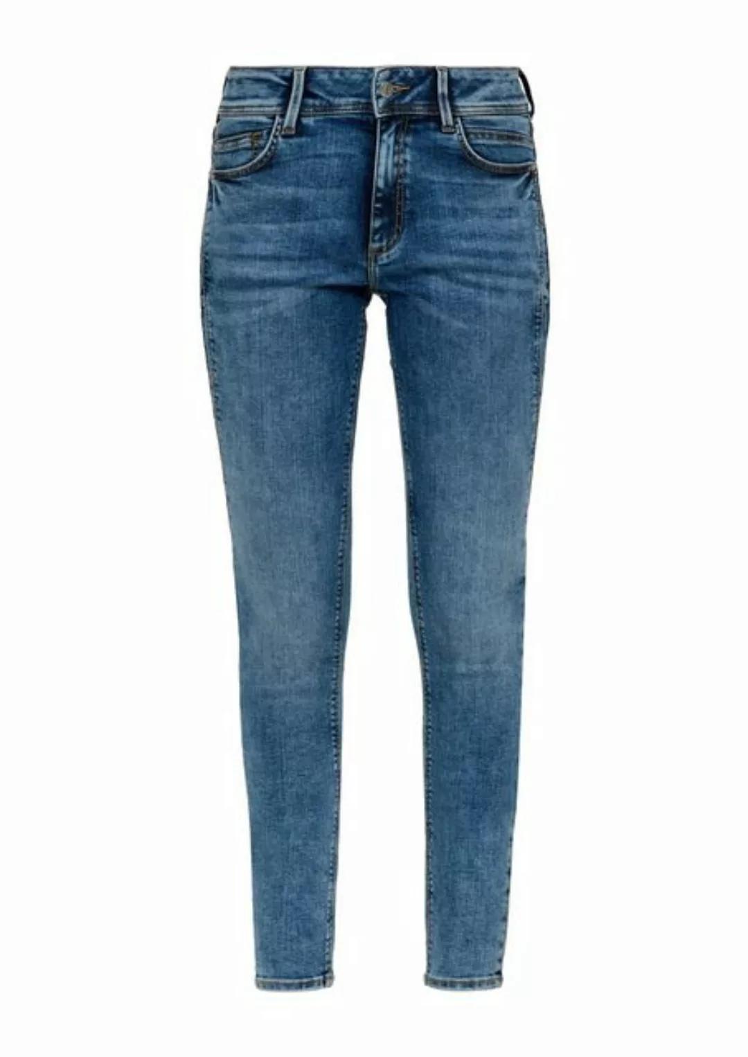 QS 5-Pocket-Jeans in Washed-Optik günstig online kaufen