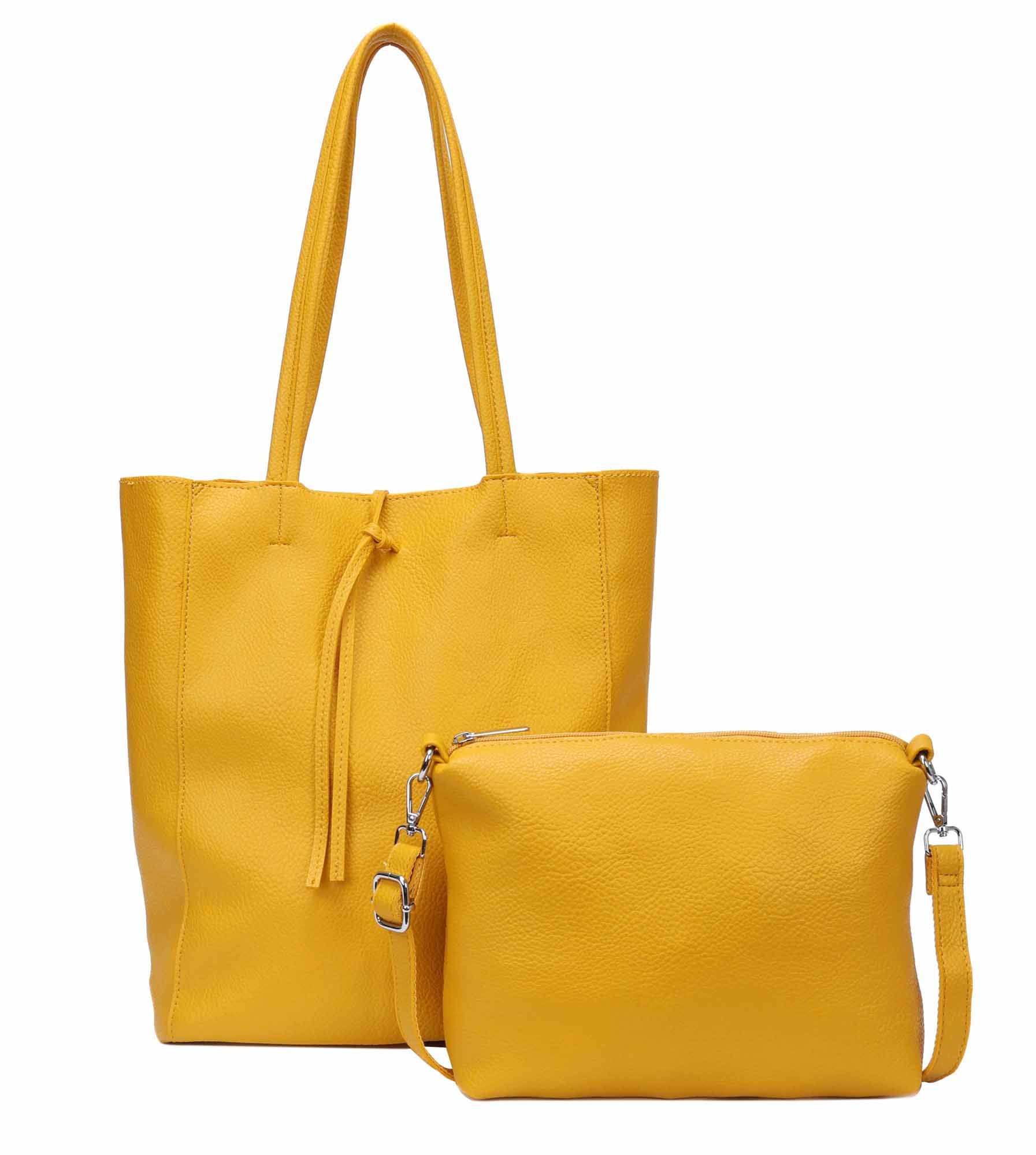 ITALYSHOP24 Schultertasche SET 2in1 Damen Tasche günstig online kaufen