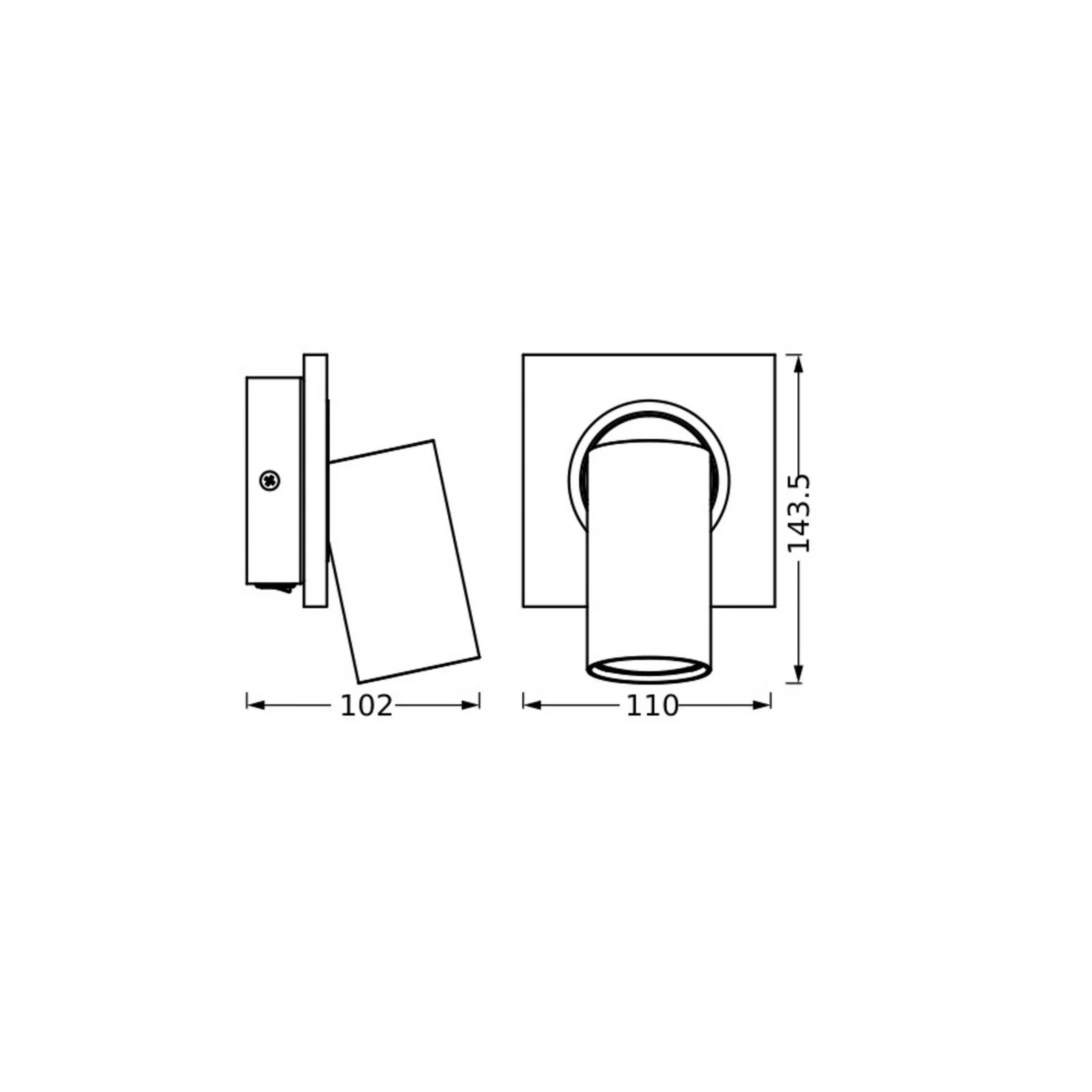 OSRAM Deckenstrahler MERCURY, weiß, 1 Spot, GU10-LED 927 dim günstig online kaufen