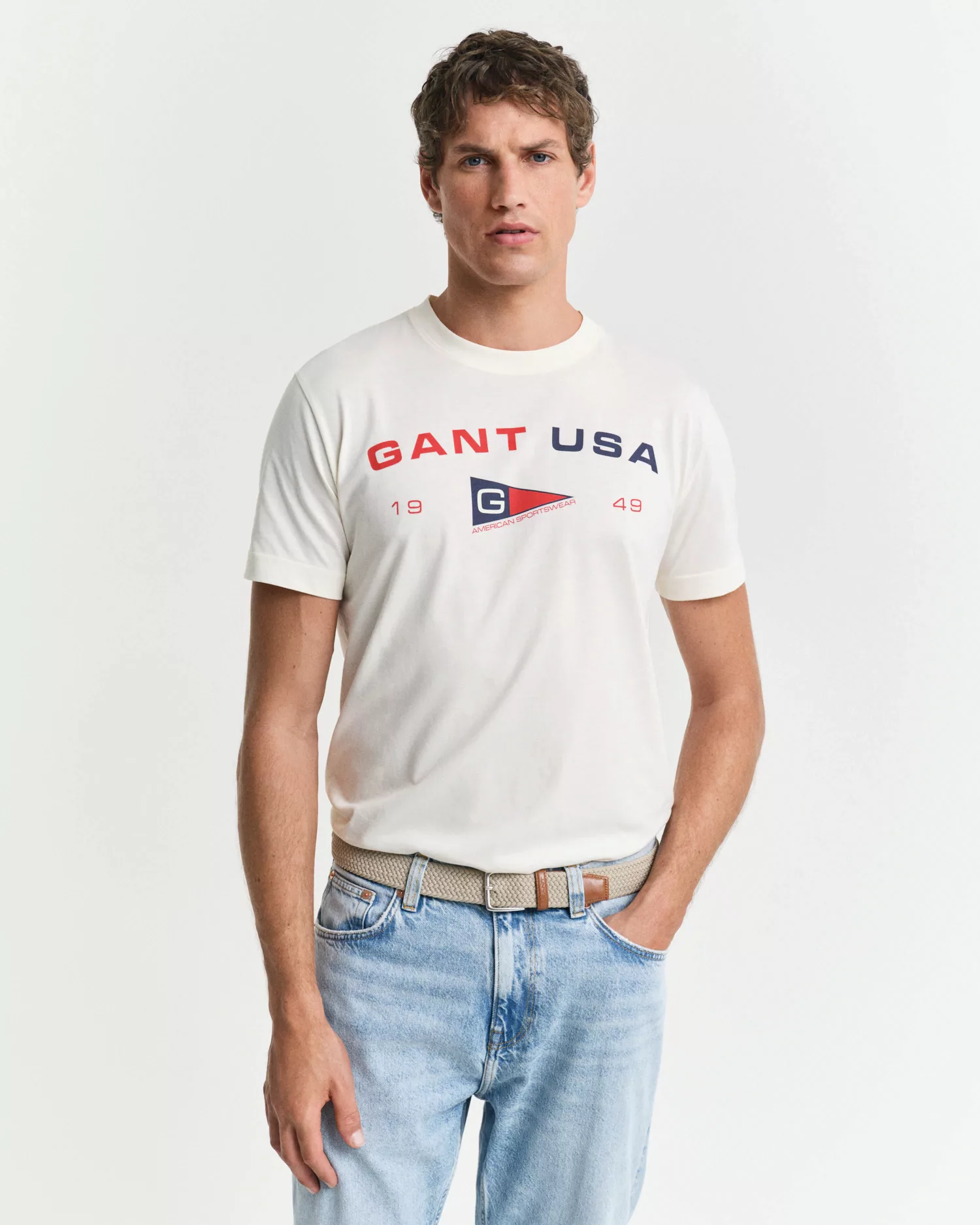 Gant Rundhalsshirt GRAPHIC SS T-SHIRT mit einem einzigartigen saisonalen GA günstig online kaufen