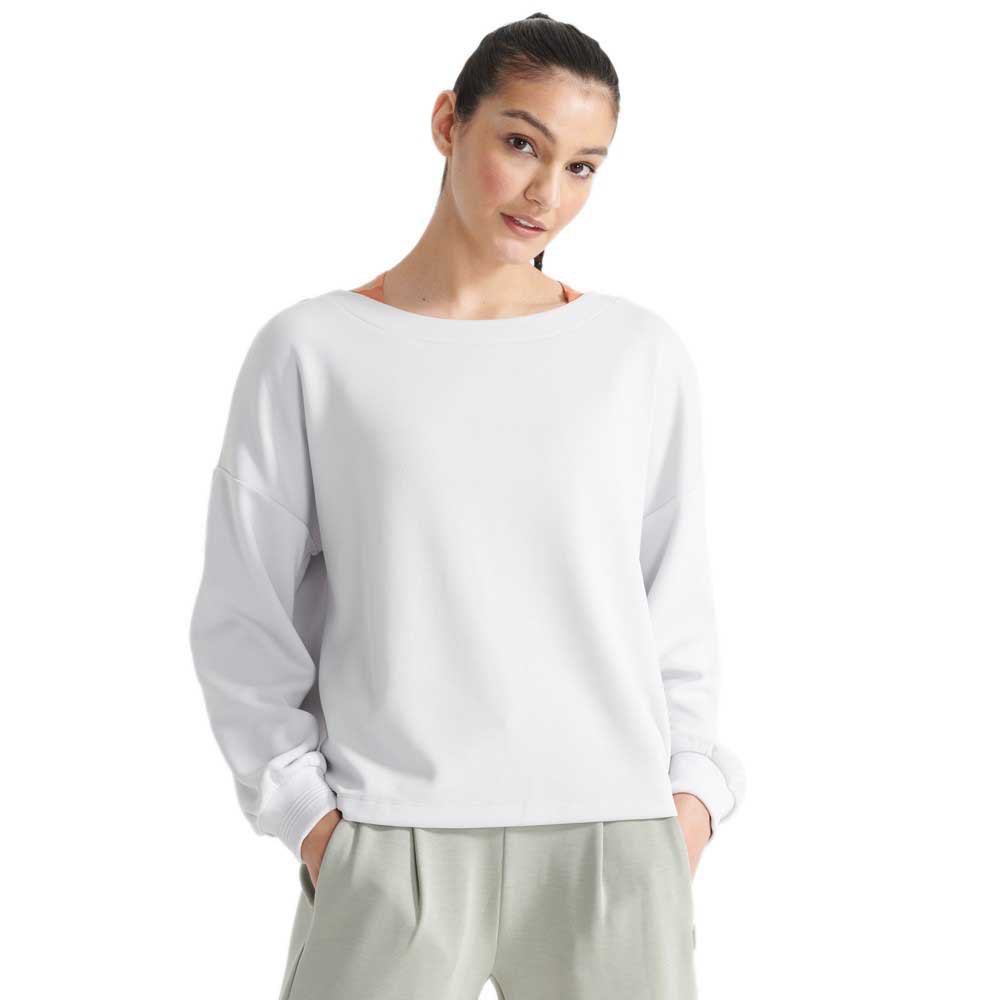 Superdry Flex Relaxed Crew Sweatshirt Mit Reißverschluss S Soft Grey günstig online kaufen
