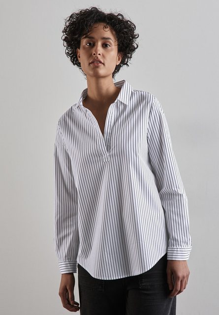 STREET ONE Longbluse, aus Baumwolle mit Stretchanteil günstig online kaufen