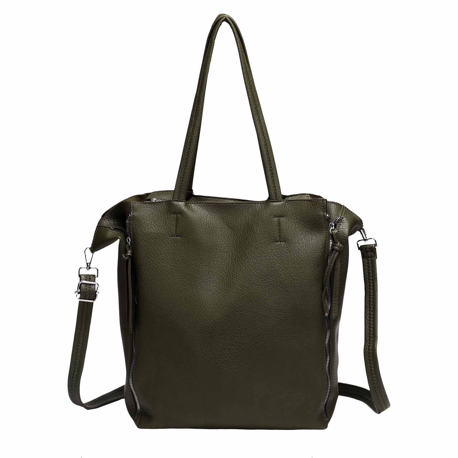 ITALYSHOP24 Schultertasche SET 2in1 Damen Tasche günstig online kaufen