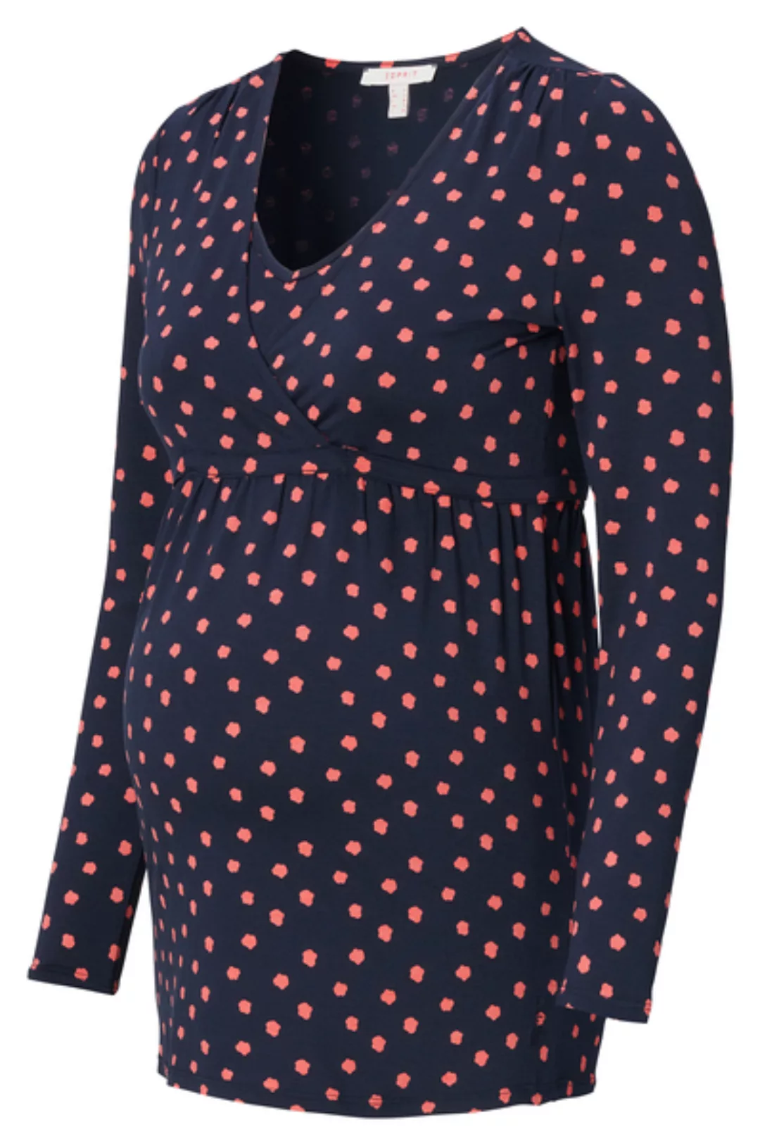 Umstands- Stillshirt Navy Rosa Gemustert günstig online kaufen