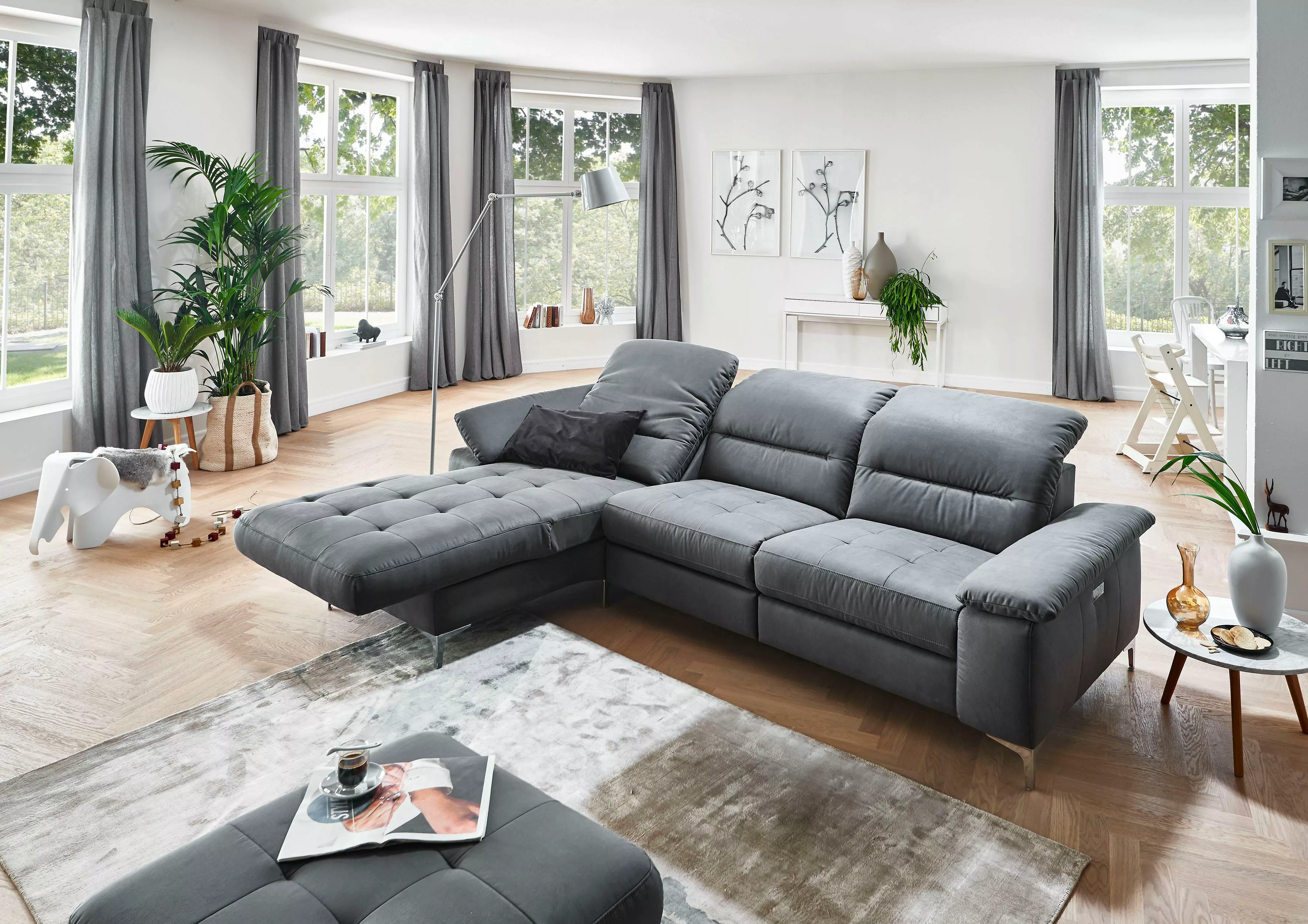 Places of Style Ecksofa "Basel L-Form" günstig online kaufen