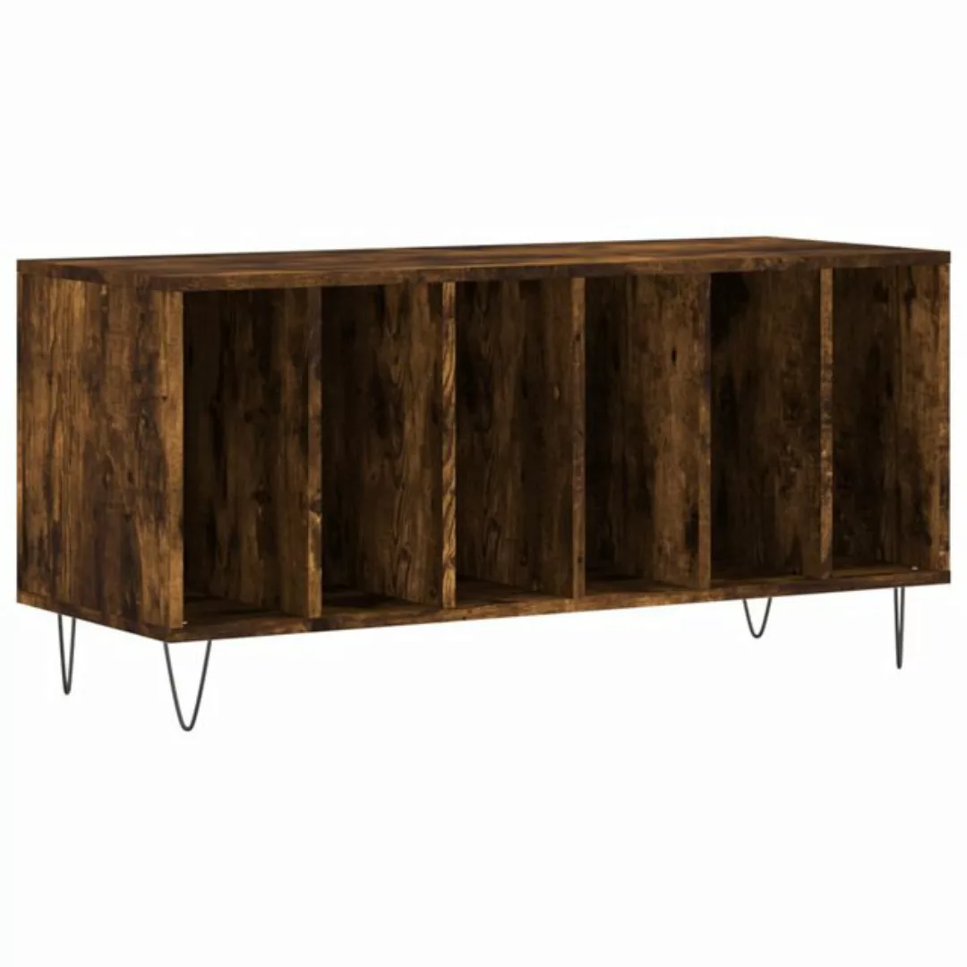 vidaXL Beistellschrank Plattenschrank Räuchereiche 100x38x48 cm Holzwerksto günstig online kaufen