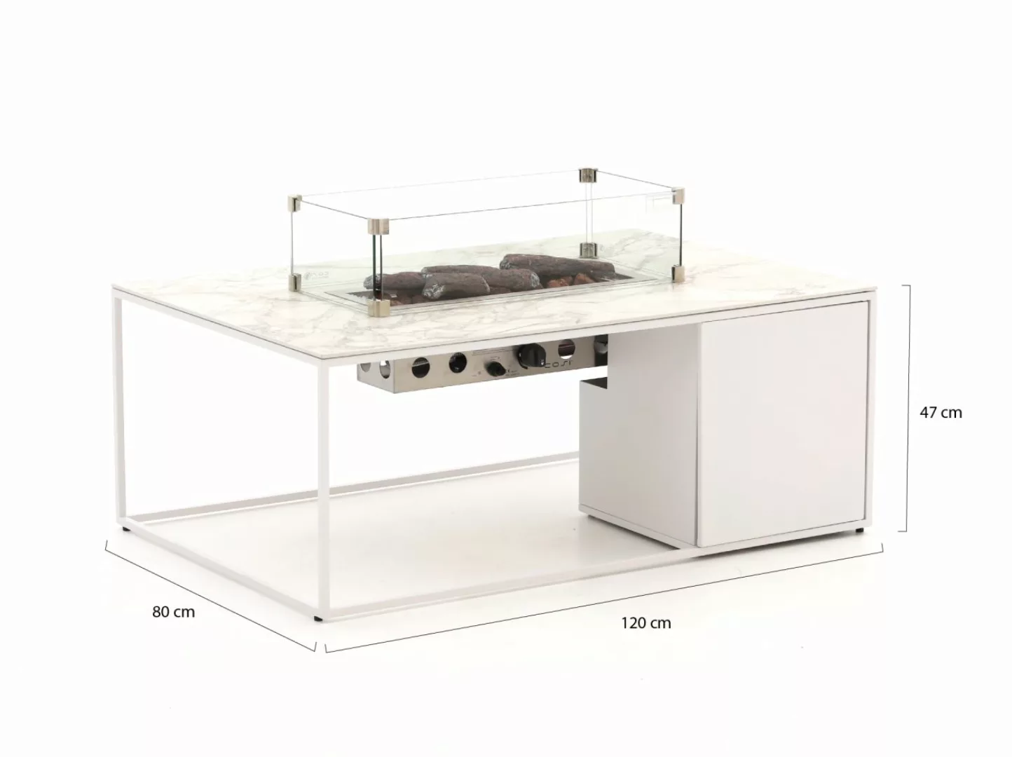 Cosidesign Line Lounge Feuertisch 120x80x47 cm günstig online kaufen