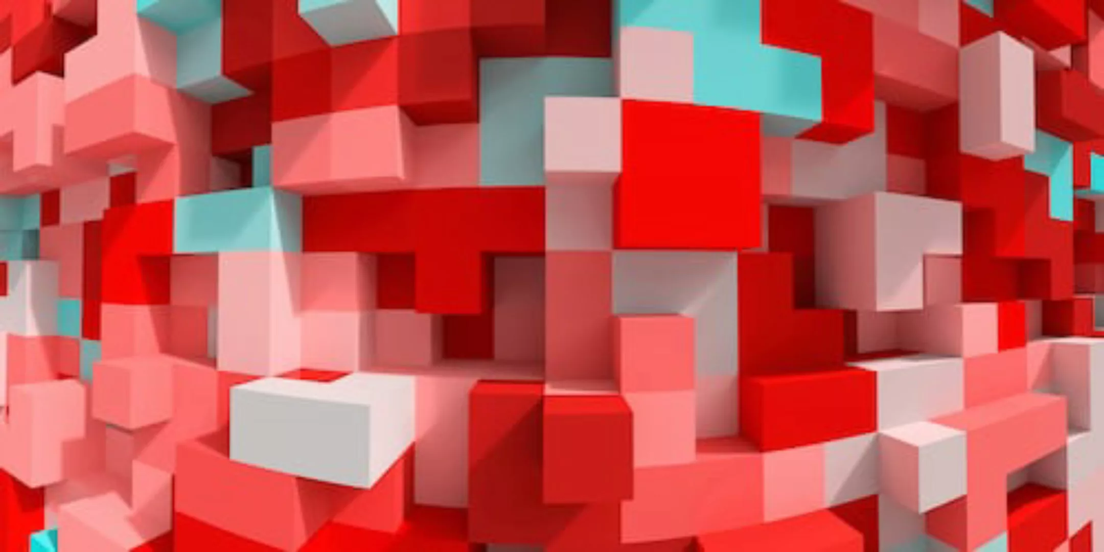 Architects Paper Fototapete »3D Cubes Red«, Vlies, Wand, Schräge günstig online kaufen