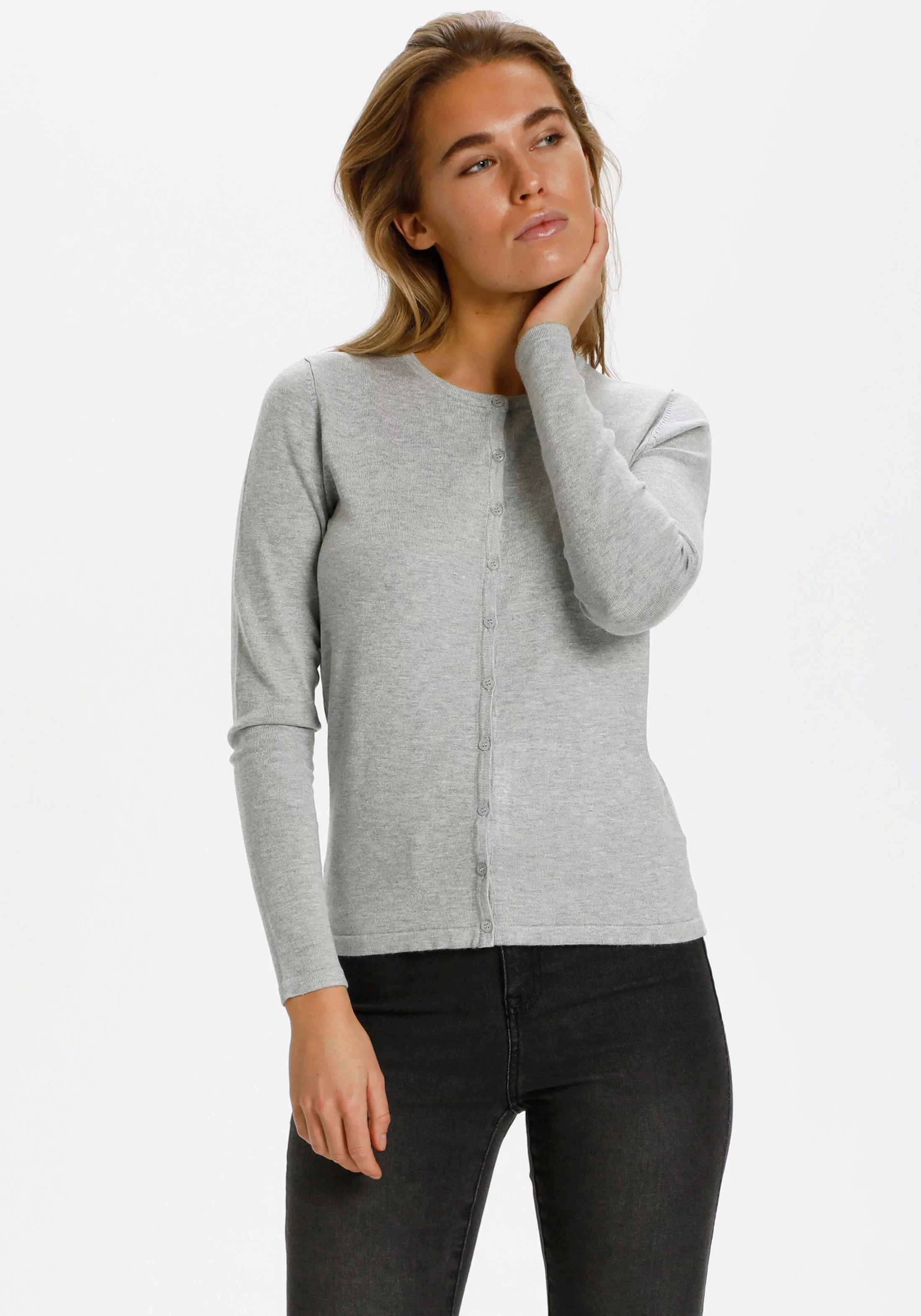 Saint Tropez Cardigan "MilaSZ A8661", -edler Materialmix in VIELEN FARBEN günstig online kaufen