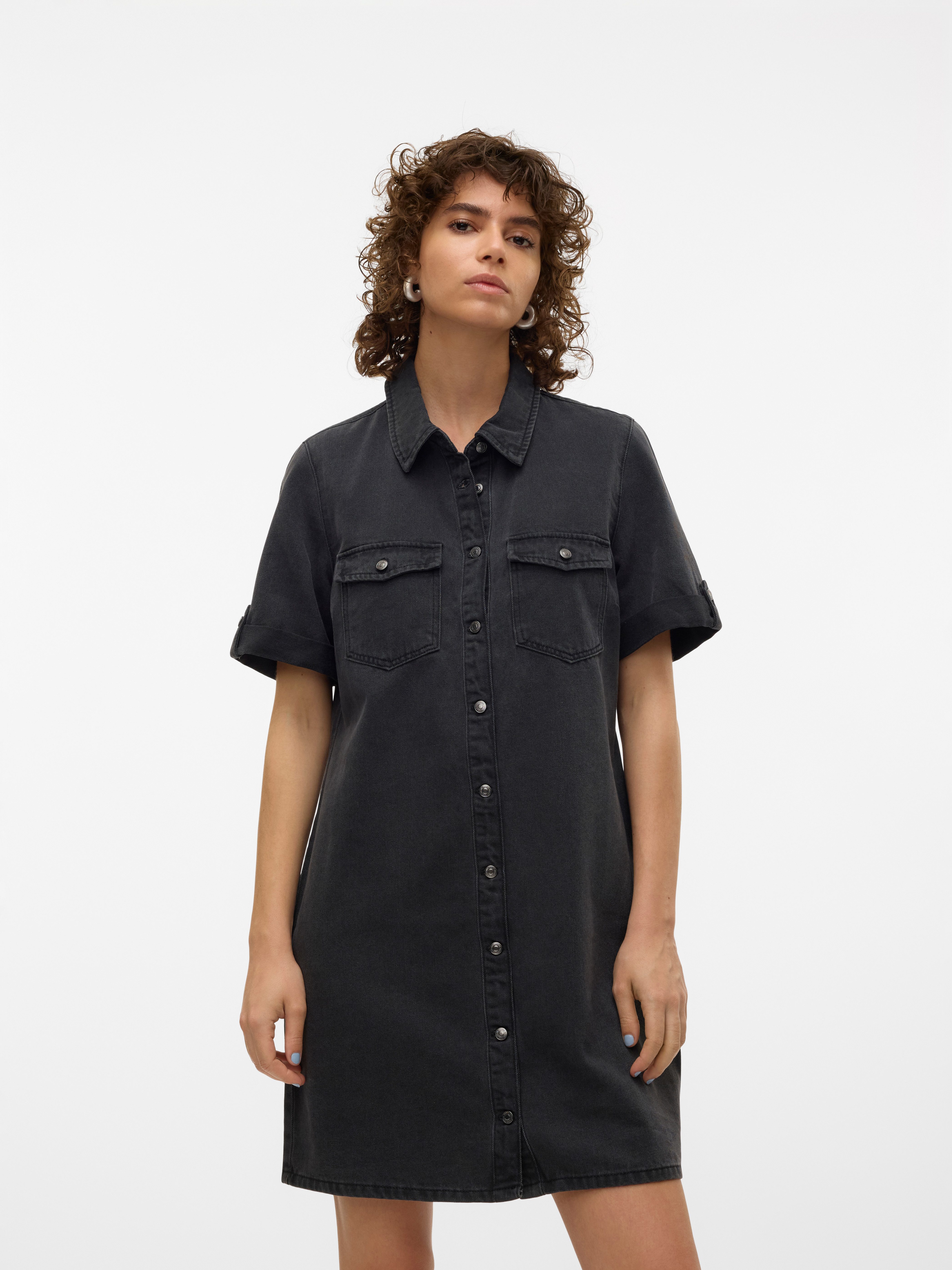 Vero Moda Jeanskleid "VMJENNIE SS SHORT DENIM DRESS NOOS" günstig online kaufen