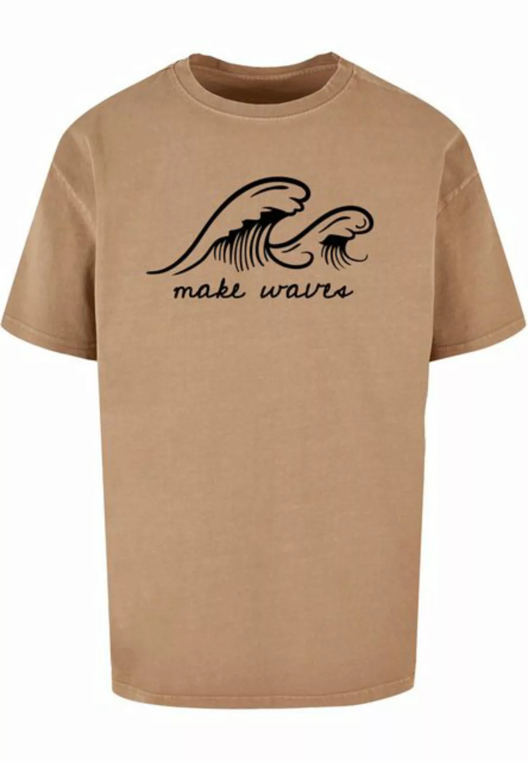 Merchcode T-Shirt Merchcode Herren Summer - Make waves Acid Washed Oversize günstig online kaufen