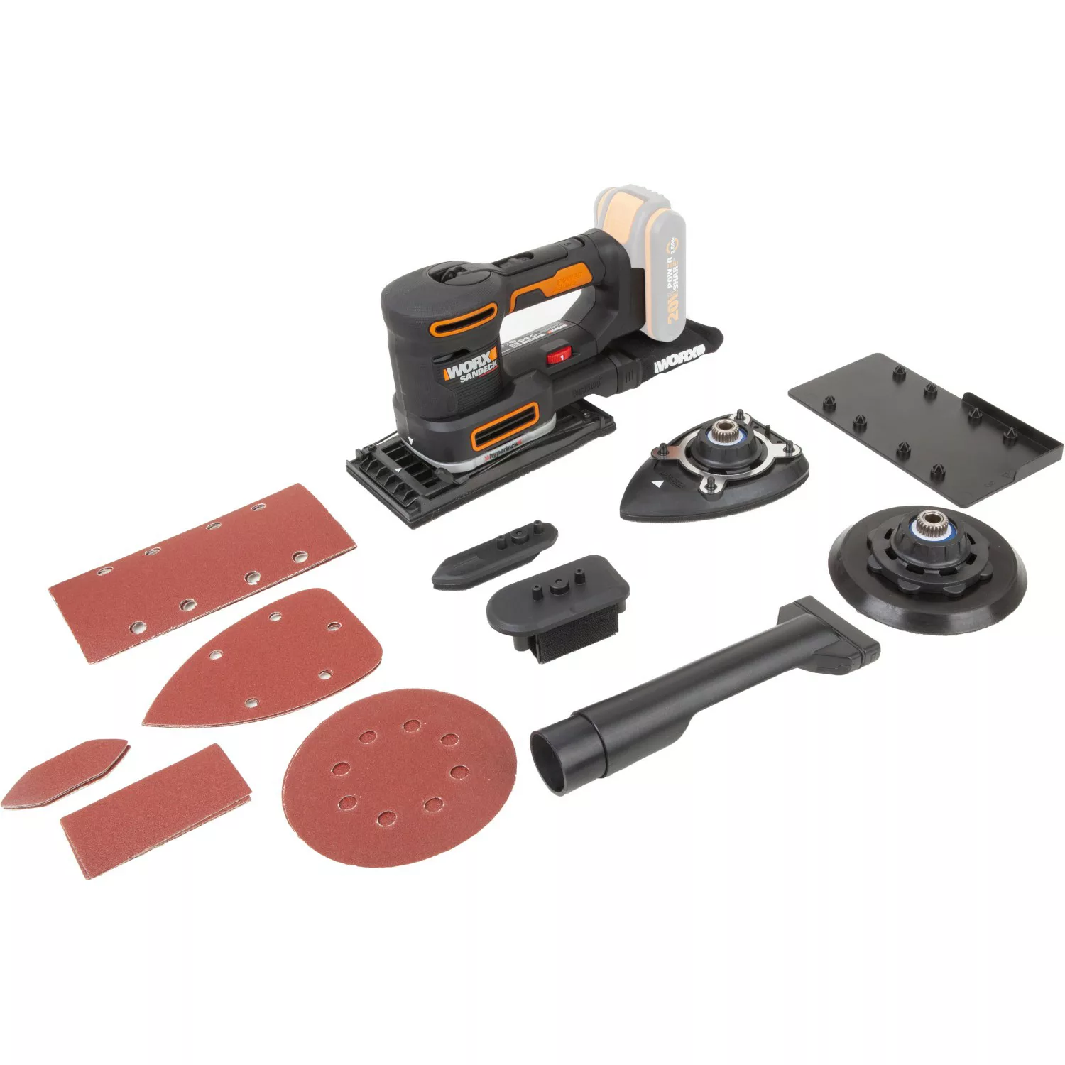 Worx 20 V Akku-Multifunktionsschleifer WX820.9 Solo günstig online kaufen