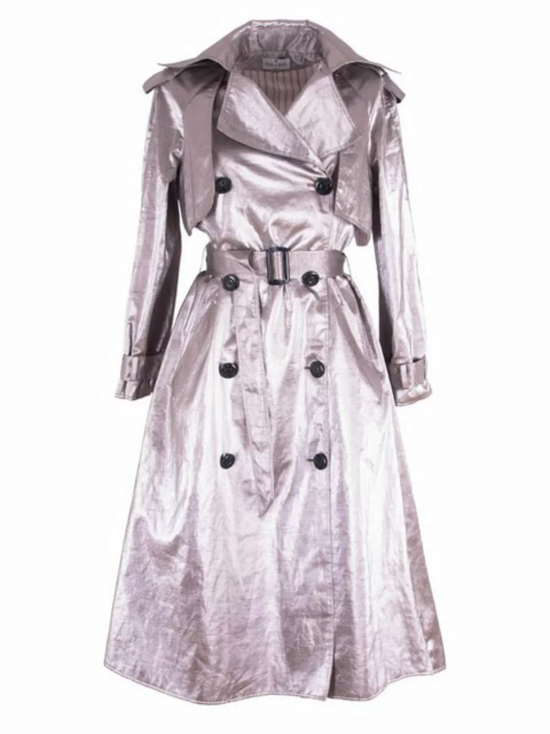 RUA & RUA Trenchcoat aus Baumwolle Lame für Damen (1-tlg) günstig online kaufen