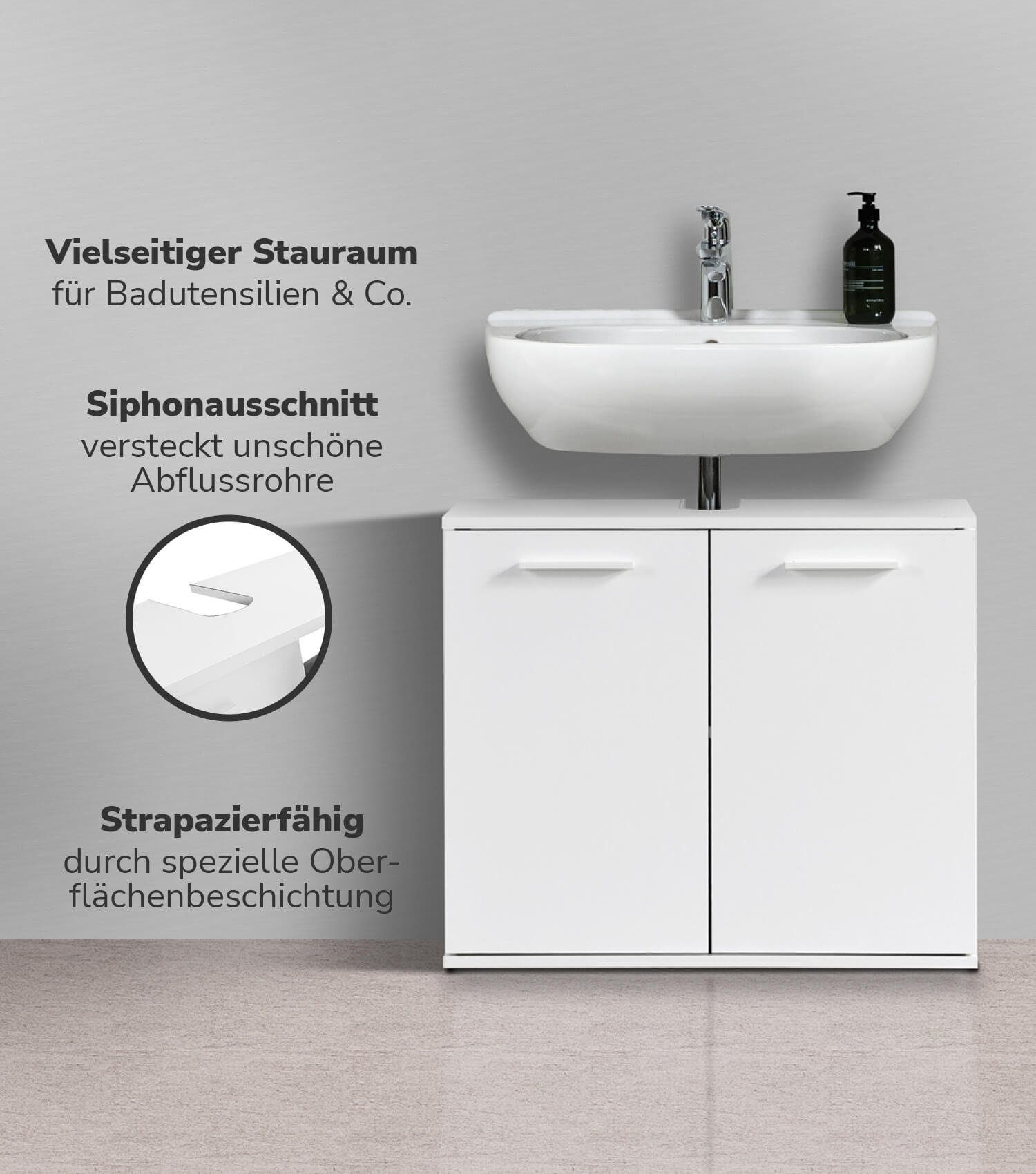 mokebo Waschbeckenunterschrank Der Waschbär (mit Einlegeboden) günstig online kaufen